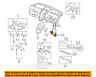 77275scva02zd Honda Oem Element Instrument Panel Boot