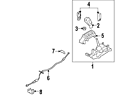 7t4z-7e395-a Ford Genuine Shift Control Cable