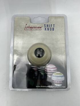Ascsn030cw American Shifter Company White Billiard Cue Ball Custom Shift Knob Ivory