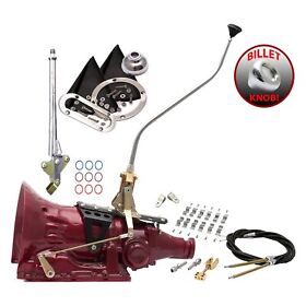 Ascs1c7g62n0d American Shifter Push Button Dual Bend Chrome Edition Kit With Billet Knob