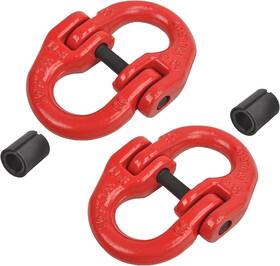 019009 Batoneco 1/2 Inch Hammer Lock Chain Connector Heavy Duty Coupling Link Tow Hitch Red