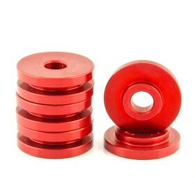 Boomba Racing 022000080200 For Ford Shifter Base Bushings Red Anodize