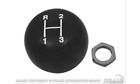 C8oz-7213-b Scott Drake Trans Shift Knob Manual Round Plastic Blk Ford