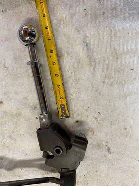 10172307 Chevrolet Orig 1964-1967 Chevy Corvette Factory 4 Speed Shifter And Rods Decent Chrome Nice