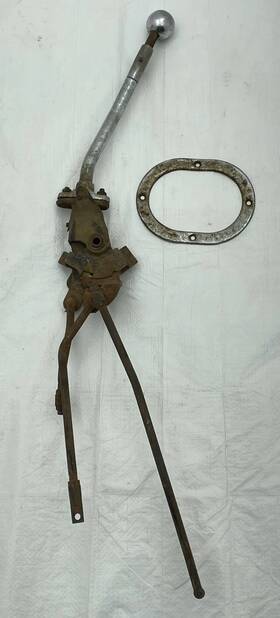 1032505 Chevrolet 1966 1967 Chevelle 4 Spd Shifter Linkage Rod Manual Shift Chrome Ball Four Speed
