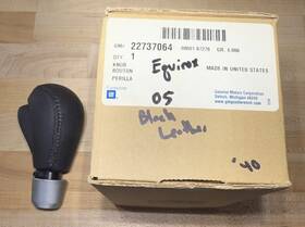 242-999771 Chevrolet 08 Chevy Equinox Shift Knob Handle Oem #22737064 Black Leather Discontinued