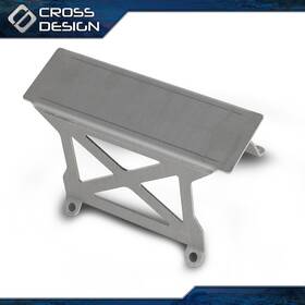 Big20241018 Crossdesign Heavy Duty 5 Inch Tall Tunnel Mount Pedestal Stand For B&m Hurst Tci Shifter Silver