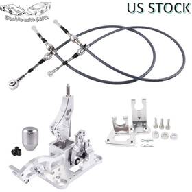 Zuhe001-sl-d Doubleautoparts New Shifter Cables Trans Bracket For Honda K20 K24 Crx Rsx K-series Eg Ek With Knob