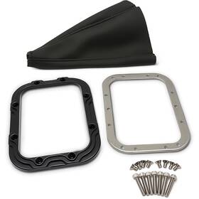Ms11069mb Eddie Motorsports Shifter Bezel Kit With Boot Billet Aluminum Contoured Style 5.25 Inch W X 6.75 L
