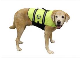 Fido Pet Products 187277000077 1500 - L Safety Neon Yellow Nylon Dog Life Jacket