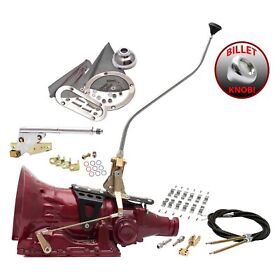 Ascs1c7c22j0m For Dodge Charger 67-78 Push Button Dual Bend Chrome Edition Shifter Kit