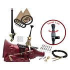 Ascs2b1f11h2g For Ford F-150 77-78 Push Button And Side Detent Straight Black Edition Shifter