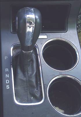 242.fd1315 Ford 13 14 2015 Flex Transmission Shift In Black With Chrome Trim Knob Handle
