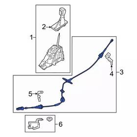 Gv6z-7e395-m Ford Genuine Shift Control Cable