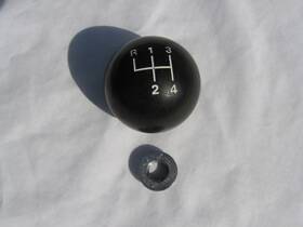 7c404 Ford Hurst 1972 1973 Mustang Torino 4 Speed Shifter Handle Ball Knob Jam Nut 7/16 Inch