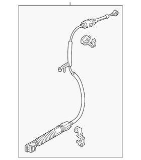 Jr3z-7e395-d Ford Genuine Shift Control Cable