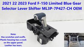 Ford Ml3p-7p427-ch 2021 22 2023 F150 Limited Blue Gear Selector Lever Shifter