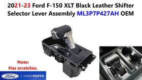 Ml3p7p427ah Ford Ml3z7210al 2021-23 F150 Xlt Black Leather Shifter Selector Lever Assembly