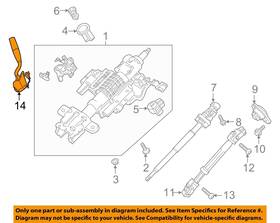 Jl3z7a256a Ford Oem 18-22 Expedition Steering Column Assembly-shift Lever