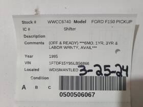 242.fd8595 Ford Truck F150 1995 Transmission Shift 1972126