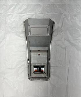 13654-13653 General Motors 1962 1963 Oldsmobile Jetfire Console F85 Floor Shift Shifter Bezel Courtesy
