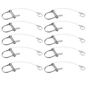 Hldxx845 Hililon 10pcs Trailer Coupler Pin 5/16x 1-3/4 Wxl Prevents 5/16 Inch X1-3/4 X10