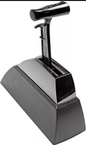 81681 Holley Perfomance Products B&m Universal Z-gate Auto Shifter Black T-handle 11.83 Inch Shift Lever 3 And 4 Speed