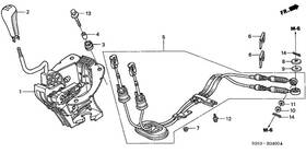 54310-s6a-u02 Honda Genuine Wire Change