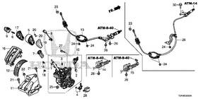 54315-t1w-a52 Honda Genuine Wire Control