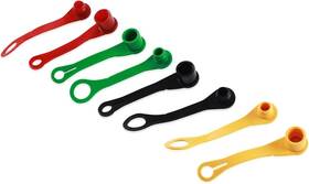 132031 Hqparrts 132021 132022 132024 8 Pcs Hydraulic Fitting Coupler Protective Black - Yellow Green Silver