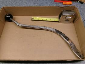 2384078 Hurst Mopar Chrome Shifter Stick With Black Handle No 4078