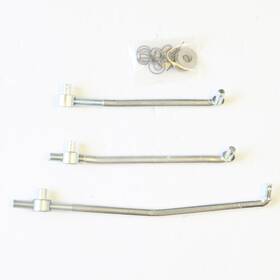 6869-b-rods Hurst Factory 1968-69 Dodge Plymouth B Body 4 Speed Shifter Rods Set 3 Restored
