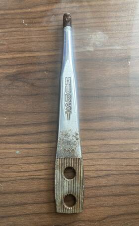 7238-4k Hurst Straight Chrome Steel Stick 8 Inch - Chevy Gm 4 Speed Muncie T-10