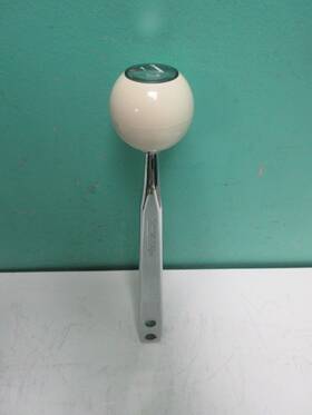 7991-4k Hurst Chrome Stick 7991 Corvette 4 Speed White Shift Knob Nice Nos