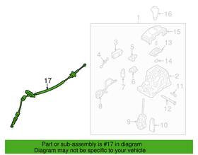 46790-2v300 Hyundai 46790 2v300 Shift Control Cable 13-15 Veloster New Genuine