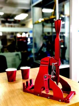 Ssevox5-r Irp Short Shifter In Red For Evo X Individual Racing Parts