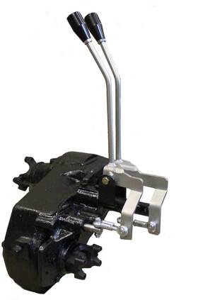 Pn-cj20u Jb Custom Fabrication Cj20u Dana 20 Twin-stick Shifter With Boot For 72-79 3-speed Trans Jeep Cj