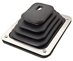 555-62380 Jegs Transmission Shifter Boot Chrome Plate Manual Hurst Style Univers