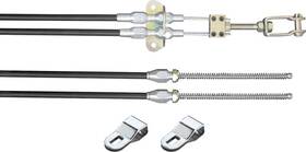 Ec81b Lokar Performance Products Universal Black Housing Rear Parking Brake Cables - Wilwood Style