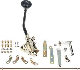 Fm64614 Lokar Performance Products 4l60e Floor Mount Shifter With 8 Inch Black Handle And Anodized Mushroom Knob