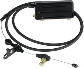 Th-400 Lokar Performance Products Kd2402 Electric Kickdown With Black Billet Box - Stainless Steel Cable