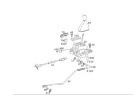 000-994-50-60 Mercedes-benz 1960-2017 Genuine Gear Selector Lever Lock Securing Oem 0009945060