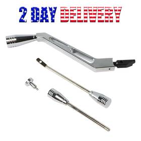 Lsot001146 Moonsport New Billet Aluminum Fits Gm Column Shifter Turn Signal Lever Hazard Tilt Kit