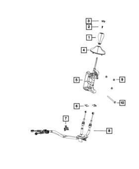 04670639ab Mopar Genuine Transmission Shifter 4670639ab