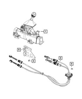 05106255ah Mopar Genuine Shift Cable