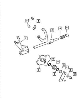 05137798ab Mopar Genuine Transfer Case Lever
