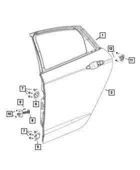 06106121aa Mopar Genuine Locking Nut 6106121aa