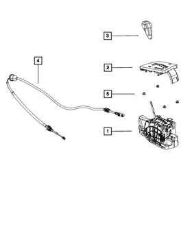 4578758ab Mopar Genuine Gear Selector Cable