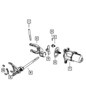 5143769ab Mopar Genuine Transfer Case Sector