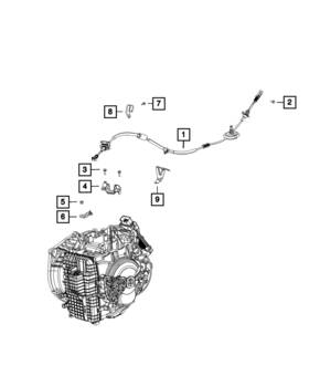 68148856ab Mopar Genuine Gearshift Control Cable